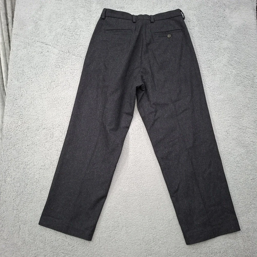 Banana Republic Emerson Pants Mens 35x30‎ Wool Fleece Feel Chino Black